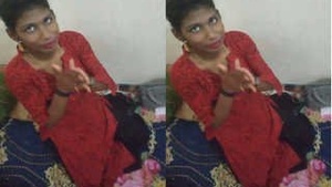 Desi babe Randy shows off her big breasts and gets paid for it