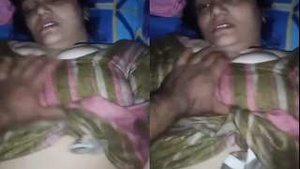 Desi Wifes Exclusive Video: Husband Gets a Hard Fucking from His Busty Partner