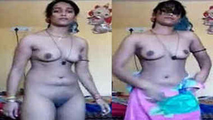 Desi takes her natural boobs out as well as sex opening between legs