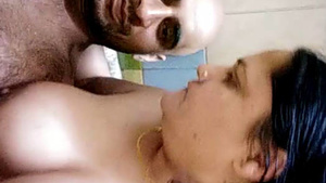 Indian couple nude dancing and husband boob sucking with