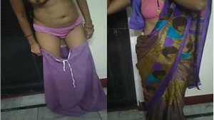 Exclusive Video of Desi Bhabhi Stripping and Revealing Her Boobs and Pussy