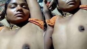 Exclusive Video of Desi Wifes Breast and Pussy Grabbing Session