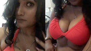 Desi model flaunts her massive cleavage in a hot bikini