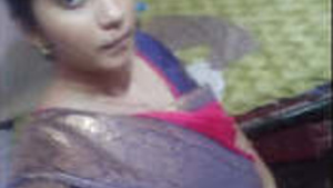Desi Girl Teases with Her Large Breasts