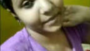 Cute Desi Indian girl showing on video call