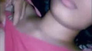 Man touches slutty Indian stepsisters and licks her hard perky nipple