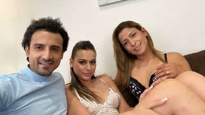 Exclusive threesome with a bastard on web