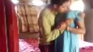 Horny Bengali wife sucks and fucks fast dressed, Bengali audio.