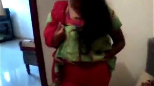 Indian college student shows her pussy