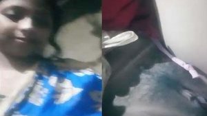 Bengali boudi showing her boobs and pussy