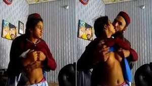 Hot Look Girl Boob Sucking By House Owner