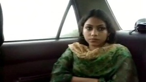 Bengali girl in a taxi