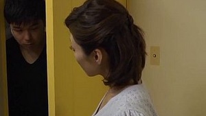 Gorgeous housewife fucks young d