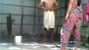 Desi couple having sex outdoors