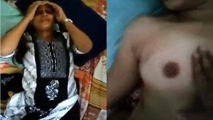Exclusive Cute Telugu Girl Boob Pressing By Lover