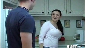 The maid makes an extra for her son