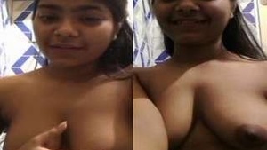 Hot Desi girl Showing Her Boobs On Video Call