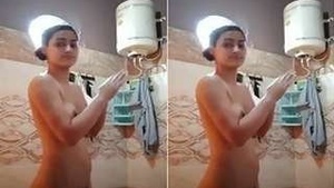 Punjabi Girl Bathing