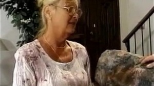 Horny Granny Riding Her Big Son-in-law