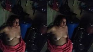 Desi Bhabhi Bathing and Wearing Cloths