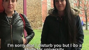 Ignoring student Eveline Dellai gets some cash with added fuck man