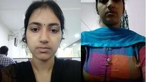 Hot Look Telugu Girl Chaining Cloths