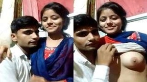 Cute Desi indian Girl boob Sucking Fucking