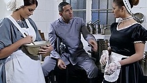 Striking maid Cathy Vault of Heaven wants the triad to bush master brush with his wife