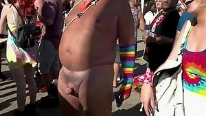 Gripping his cock close in advance