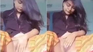 Horny Girl Showing Her Wet Pussy