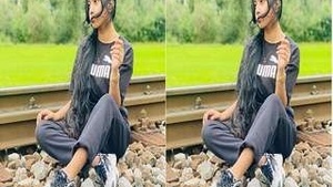 Cute black Girl Shows Boobs