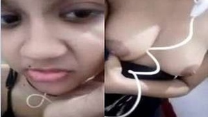 Cute Girl Showing her big Boobs on Video Call