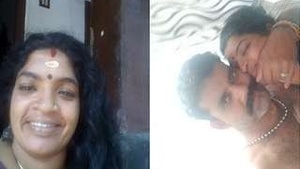 Horny Mallu Couple Romance and Blwjob