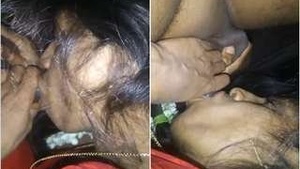 Horny Desi Telugu Bhabhi Boob pressing And Blowjob