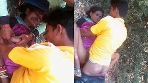 Village Randi Boobs Pressing and Fucking OutDoor