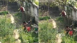 Desi Bhabhi Outdoor Bathing