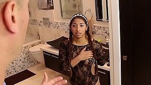 Latina Teen Sittter Jizzed