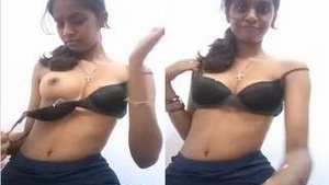 Cute Girl Showing Her Boobs and Pussy