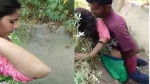 Desi Village Girl OutDoor With black Lover