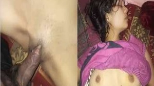 Super Hot Look Desi Wife Tight pink Pussy banged Hard Fucked By hubby