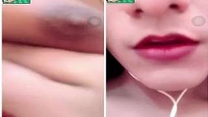 Sexy Desi Girl Showing Her boobs and Pussy on Imo Call