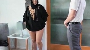 Hot Arab Muslim mother to big tits sucking teenager