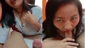 Sexy Nepali Girl giving Blowjob