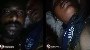 Desi Couple Showing her boobs Show