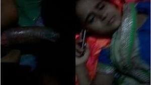 Desi Bhabhi Talking in Phone while Fucked