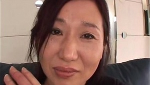 Ugly Japanese granny has sex on camera