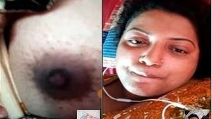 Exclusive Desi Bhabhi Showing Boobs to lover in video call