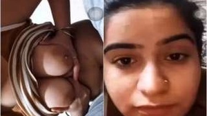 Punjabi Girl Showing Her Boobs