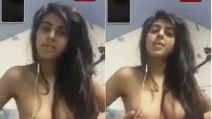 Cute indian Girl her Boobs on Video Call