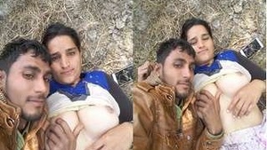 Sexy look Desi Village Girl Boob Pressing And Pussy Fingering